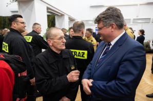 Spotkanie wielkanocne z funkcjonariuszami i żołnierzami Litewsko-Polsko-Ukraińskiej Brygady w Lublinie  z udziałem wiceministra Macieja Wąsika