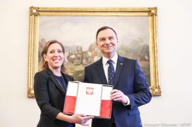 Prezydent spotkał się z prezes YouTube
